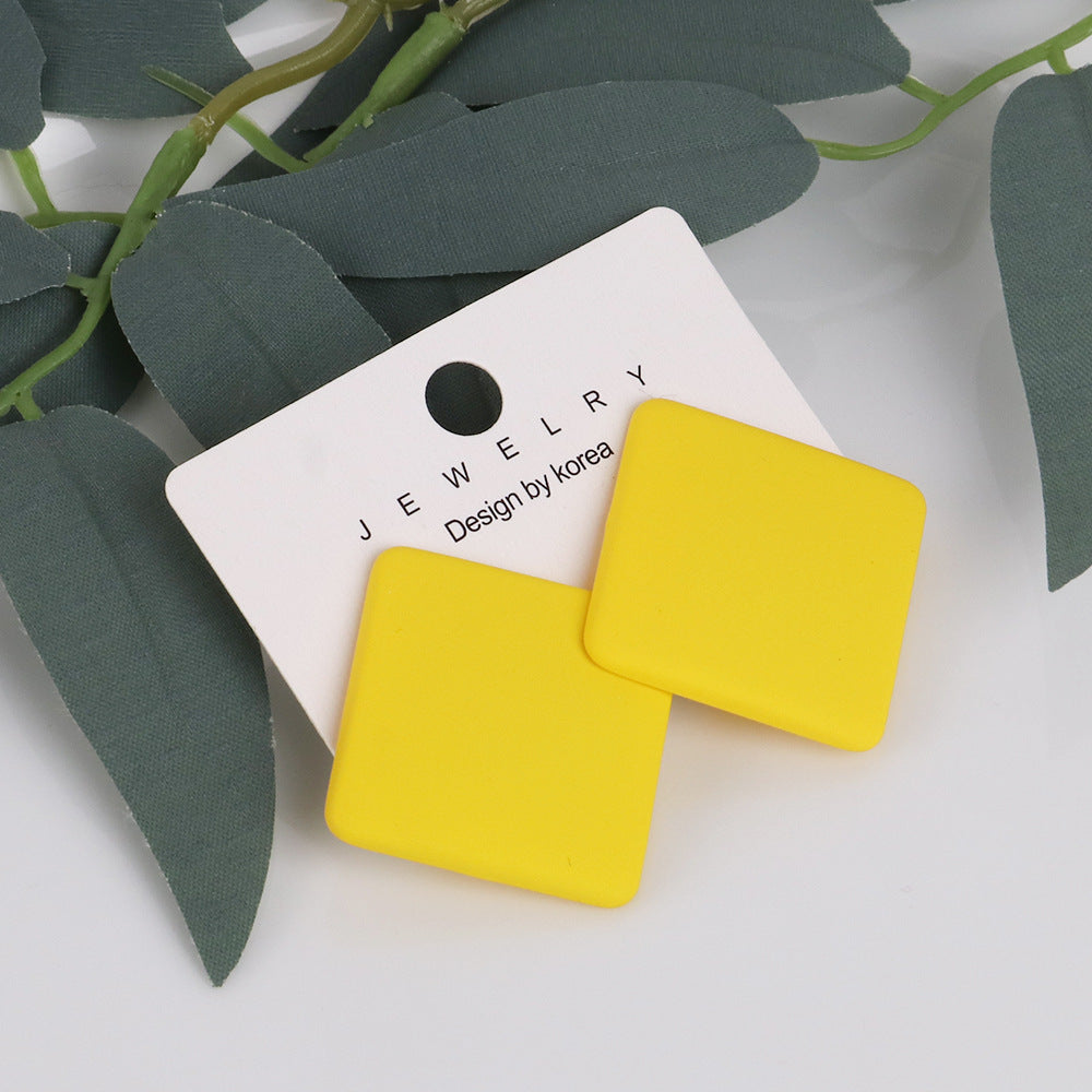 Wholesale Matte Colored Acrylic Earrings